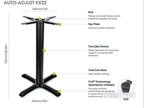 Picture of [Commercial Supply Only] KX22 FLATTECH Auto Adjust Table Base