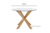 Picture of POLO Glass 100/120 Round Dining Table