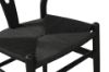 Picture of WISHBONE Solid Wood Y Replica Chair (Black Frame-Black Seat) - 53x50x79