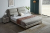 Picture of ROMEO Genuine Leather Queen Size Bed Frame (Light Grey)