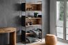 Picture of ELMORE Reclaimed Pine Wood Narrow Iron Shelf (190x90cm)
