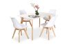 Picture of EFRON 1.2M/1.4M/1.6M 5PC Dining Set (White)