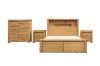 Picture of HEYFIELD 4PC/5PC/6PC Solid Oak Bedroom Combo Set in Queen/King Size