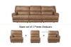 Picture of NAKEETA Air Leather Power Recliner Modular Sofa with Console and Storage