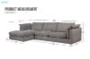 Picture of SERENA Feather-Filled Sectional Fabric Sofa