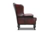 Picture of WILLIFORD 100% Genuine Leather Chesterfield High Back Wing Armchair/Sofa Chair  (Maroon)