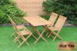 Picture of BALI Solid Teak Wood 5PC Outdoor Dining Set (Foldable Table)