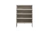 Picture of STARK Steel Frame 4-Door Transparent Glass Shoe Cabinet (Cream) 