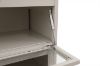 Picture of STARK Steel Frame 4-Door Transparent Glass Shoe Cabinet (Cream) 