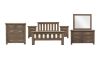 Picture of WESTMINSTER 4PC/5PC/6PC Solid Oak Bedroom Combo in Queen/King Size (Walnut)