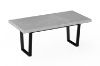 Picture of SYNERGYPLUS Dining Table with Trapezoid Metal Legs (Cement Grey) - 180x90