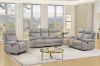 Picture of SORIANO Air Leather Manual Reclining Sofa Range (Pebble Grey) - 3 Seat Recliner Sofa (3RR)