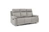 Picture of SORIANO Air Leather Manual Reclining Sofa Range (Pebble Grey) - 3 Seat Recliner Sofa (3RR)