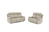 Picture of SORIANO Air Leather Manual Reclining Sofa Range (Greige)