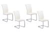Picture of EDAN High Back Dining Chair with Powder Coating Base (Pearl White) 