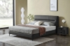Picture of CUBA Genuine Leather Bed Frame in NZ King Size (Dark Grey)