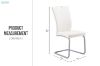 Picture of EDAN High Back Dining Chair with Powder Coating Base (Pearl White) - 4 Chairs in 1 Carton