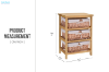 Picture of SIENA 3-Drawers Cabinet (Wicker Basket)
