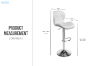 Picture of LIBBY Adjustable Swivel Gas Lift Bar Stool (White) - Each