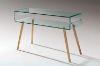 Picture of MURANO 120 Box Bent Glass Console Table with Shelf