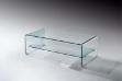Picture of MURANO 110 Bent Glass Coffee Table with Shelf