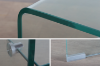 Picture of MURANO 110 Bent Glass Console Table with Shelf