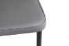 Picture of MIKASA 120 Sintered Stone Top 5PC Dining Set (Crisp-White Table + 4 Dark Grey Chairs)