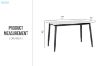 Picture of MIKASA 120 Sintered Stone Top Dining Table (Crisp-White)