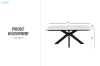 Picture of NOBLE 180 Sintered Stone Top Dining Table (White)