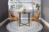 Picture of OTIS D68 Tempered Glass Top Dining Table/Bar Table (Black)