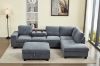 Picture of OSAKA Sectional Sofa (Grey) - Chaise Facing Right with Ottoman