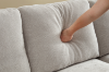 Picture of OSAKA Sectional Sofa (Light Color) - Chaise Facing Right without Ottoman