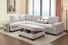 Picture of OSAKA Sectional Sofa (Beige) - Chaise Facing Right with Ottoman