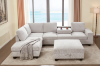 Picture of OSAKA Sectional Sofa (Beige) - Chaise Facing Right with Ottoman