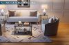 Picture of TOBAGO 68 Square Tempered Glass Coffee Table (Black) 