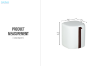 Picture of THIAGO 5-Drawer Tray Top Dressing Table with LED Mirror and Zerra Makeup Stool