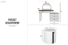 Picture of THIAGO 5-Drawer Tray Top Dressing Table with LED Mirror and Zerra Makeup Stool Set