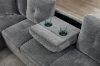 Picture of NEBULA Pro Sectional Sofa with Storage Ottoman & Drop-Down Console & USB & Type-C Port (Misty Grey)