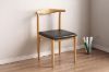 Picture of HORN Metal Frame Dining Chair with Black Cushion - Each