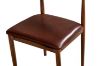 Picture of HORN Metal Frame Dining Chair with Brown Cushion