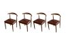 Picture of HORN Metal Frame Dining Chair with Brown Cushion
