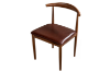 Picture of HORN Metal Frame Dining Chair with Brown Cushion - 4 Chairs in 1 Carton