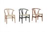 Picture of 53x50x79 WISHBONE Solid Wood Y Replica Chair (Natural Frame-Beige Seat) - Each