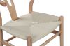 Picture of 53x50x79 WISHBONE Solid Wood Y Replica Chair (Natural Frame-Beige Seat) - 2 Chairs in 1 Carton