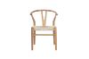 Picture of 53x50x79 WISHBONE Solid Wood Y Replica Chair (Natural Frame-Beige Seat) - 2 Chairs in 1 Carton