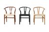 Picture of 53x50x79 WISHBONE Solid Wood Y Replica Chair (Natural Frame-Beige Seat) - 2 Chairs in 1 Carton