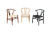 Picture of 53x50x79 WISHBONE Solid Wood Y Replica Chair (Black Frame-Black Seat) - 2 Chairs in 1 Carton