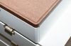Picture of THIAGO 5-Drawer Tray Top Dressing Table with LED Mirror and Zerra Makeup Stool Set