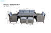 Picture of ALBANY 3+1+1 Seater Wicker Outdoor Dining Sofa Set