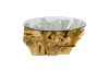 Picture of TAKARA D90 Tempered Glass Top Handcrafted Teak Root Coffee Table